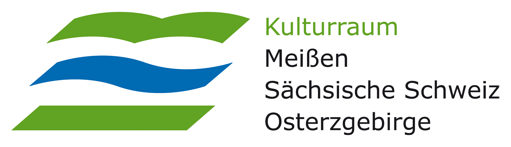 Logo Kulturraum Meißen – Sächsische Schweiz – Osterzgebirge Logo des Kulturraums in Farbe